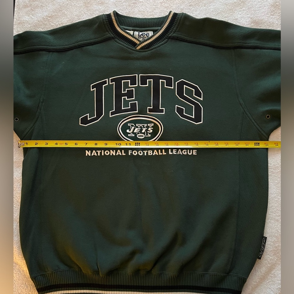NY JETS Sweater, Large, Pre-Owned with FREE Jets T-Shirt Size XL New With Tags - Picture 7 of 15